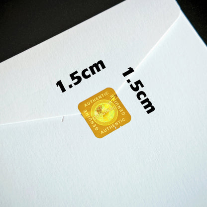 500pcs Hologram Tamper-Proof Stickers - Genuine Security Warranty Void Sealing Labels 15mm