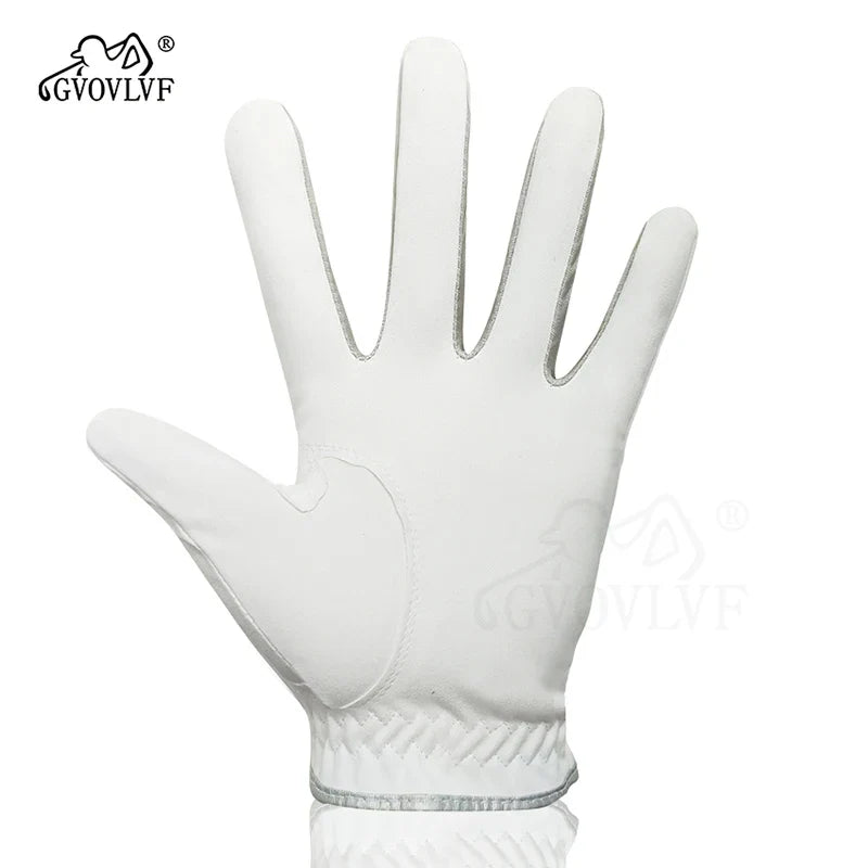 Men's Golf Glove - Breathable Micro Soft Fabric, Comfortable Fit with Magnetic Marker & Replaceable Design for Golfers