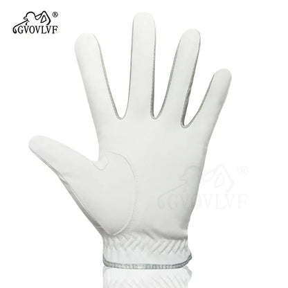 Men's Golf Glove - Breathable Micro Soft Fabric, Comfortable Fit with Magnetic Marker & Replaceable Design for Golfers