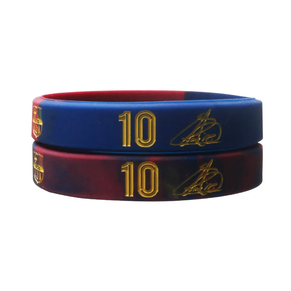 Football Silicone Bracelet – Waterproof Elastic Sports Wristband, Fashion Birthday & Commemorative Gift