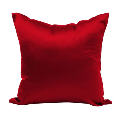 Silky Satin Pillow Cover - Smooth Decorative Cushion Case for Sofa & Bed