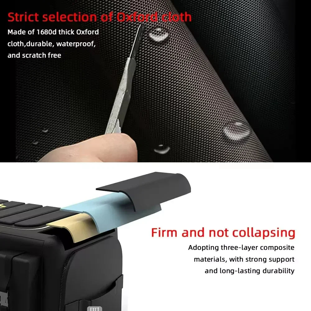 Car Trunk Storage Organizer with Lid – 70L Universal Folding Box, Oxford Cloth, Organizador for Car Trunk