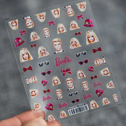 Cute Snoopy 5D Nail Stickers – Cartoon Anime Nail Art Decoration