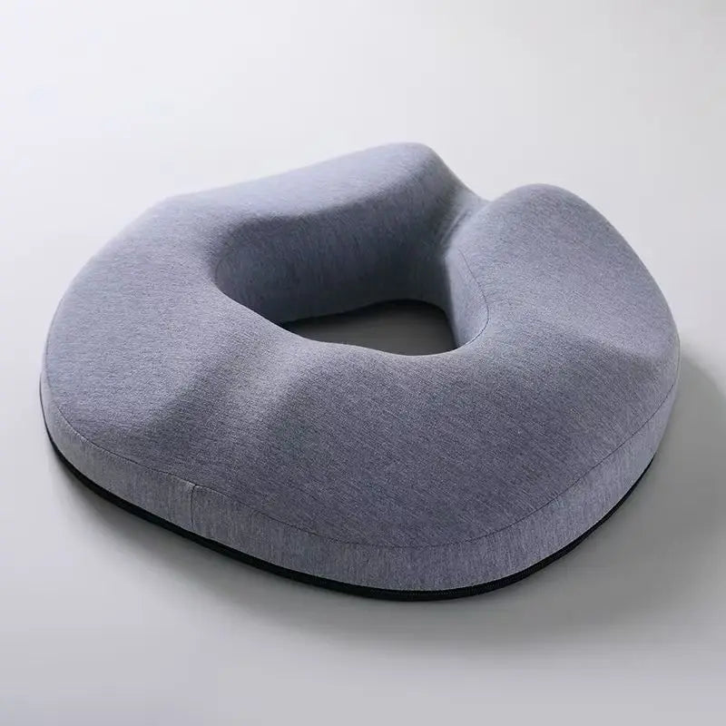 Ergonomic Memory Foam Donut Seat Cushion — Office & Home Comfort Pillow for Tailbone Pain, Hemorrhoids, Sciatica, Bed Sores