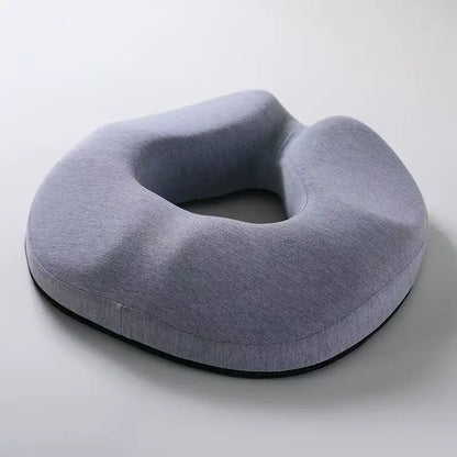 Ergonomic Memory Foam Donut Seat Cushion — Office & Home Comfort Pillow for Tailbone Pain, Hemorrhoids, Sciatica, Bed Sores
