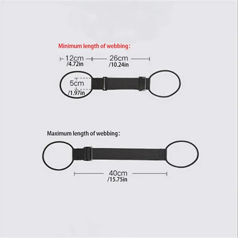 Adjustable Luggage Strap with Elastic Shoulder Pad – Travel Safety Belt & Secure Luggage Accessory
