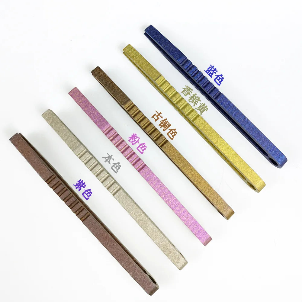Titanium TC4 Clip Tweezers – Multipurpose EDC Pocket Tool for Outdoor, Camp & Maintenance | 6 Colors