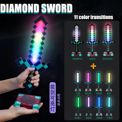 Minecraft Sword Night Light – Color-Changing Table Lamp, Game-Inspired Decorative Gift for Children