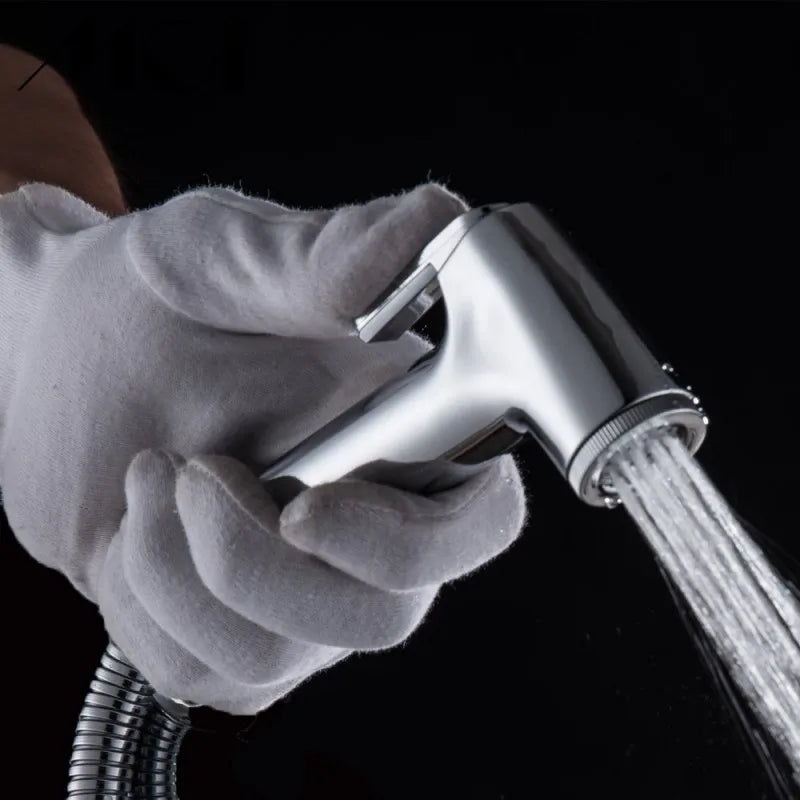 Handheld Toilet Bidet Sprayer with Flexible Spring Hose – Bathroom Shower Head Accessory