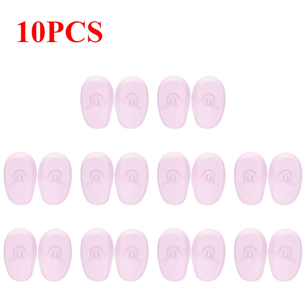 Silicone Ear Covers - Waterproof Hairdressing Ear Caps, Earmuffs for Shower, Salon, Bathing & Spa Use