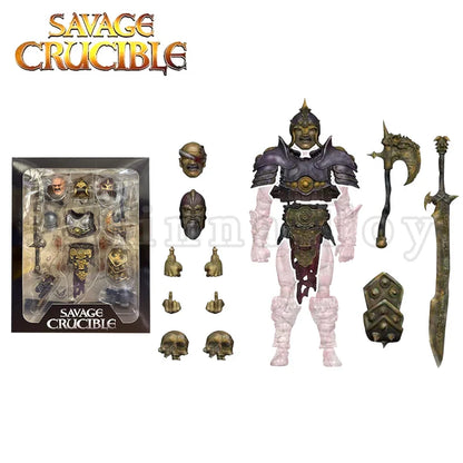 Harbinger Studios 1/12 7-Inch Action Figure – Savage Crucible Wave 2 Jaeger Nashom Krieger Whoman Barbarian Anime Model Gift