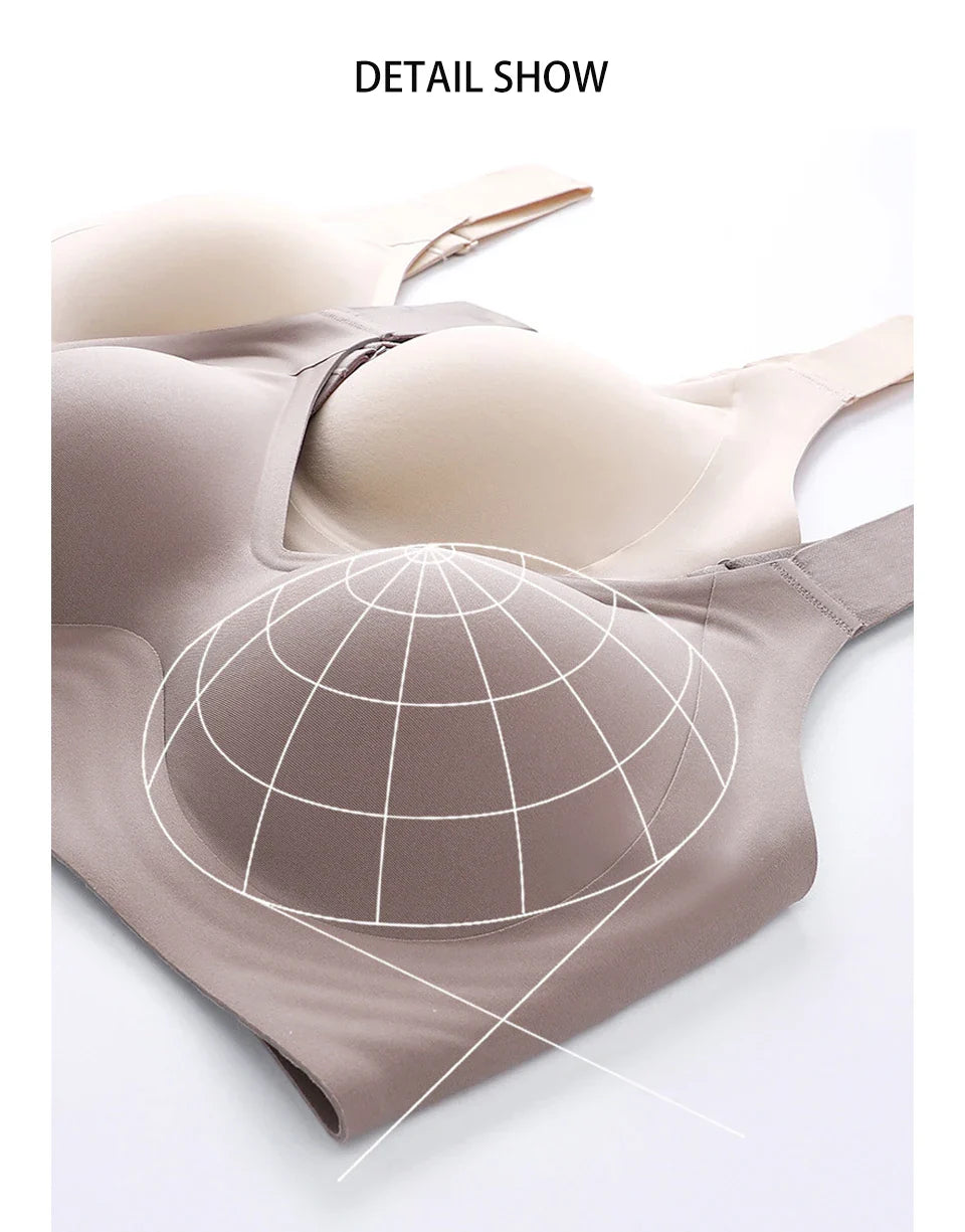 FallSweet Push-Up Bra – Seamless Wireless Bralette for Women, Thin Cup Plus Size Brassiere (M-6XL)