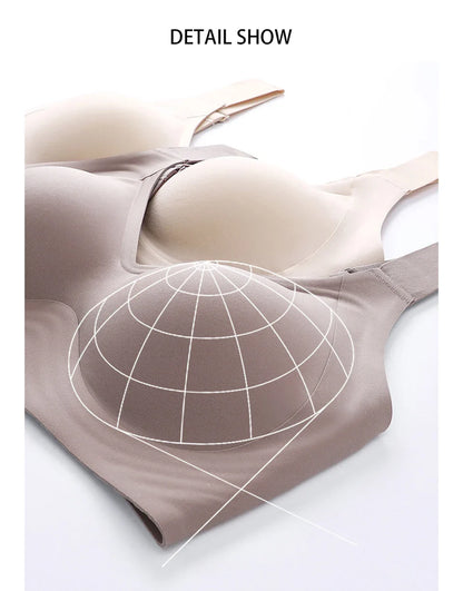 FallSweet Push-Up Bra – Seamless Wireless Bralette for Women, Thin Cup Plus Size Brassiere (M-6XL)
