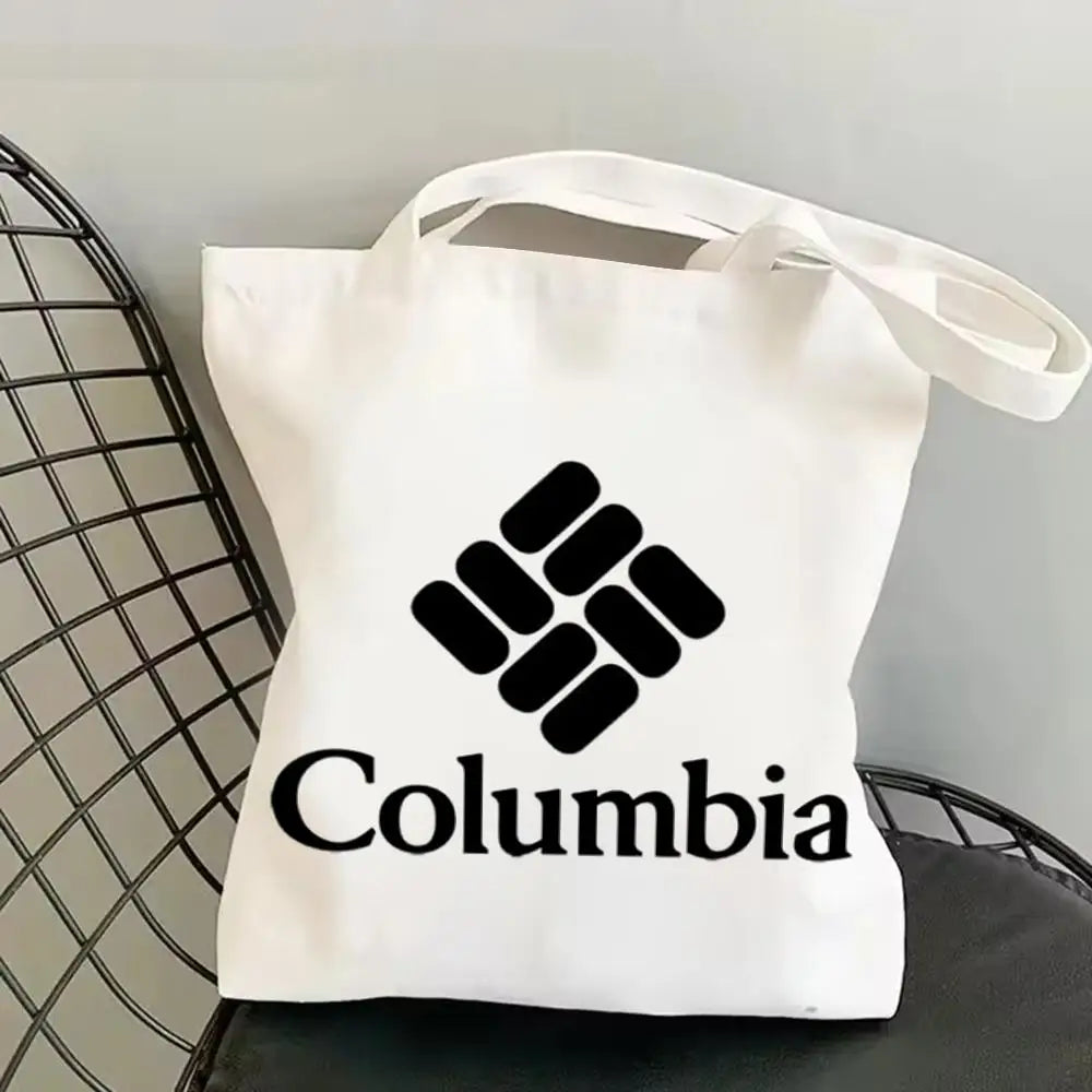 Classic Canvas Tote Bag - Large Capacity Double-Sided Print Shoulder Shopping Bag