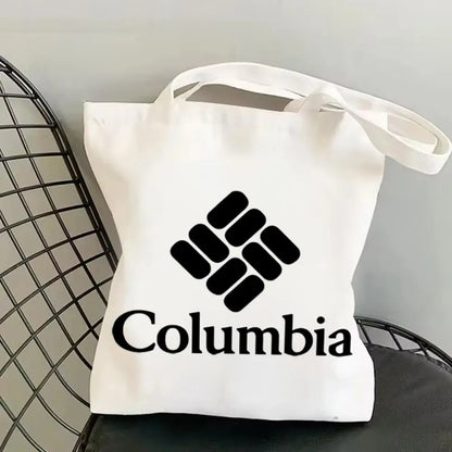 Classic Canvas Tote Bag - Large Capacity Double-Sided Print Shoulder Shopping Bag