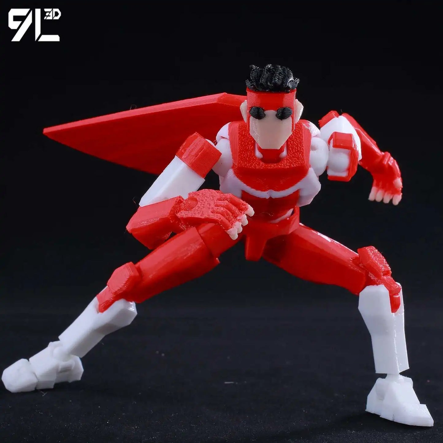 9L3D Lucky 13 Invincible Boy Eve Action Figure — 3D Printed Anime Model, Multi-Jointed Poseable Collectible Toy Gift for Fans