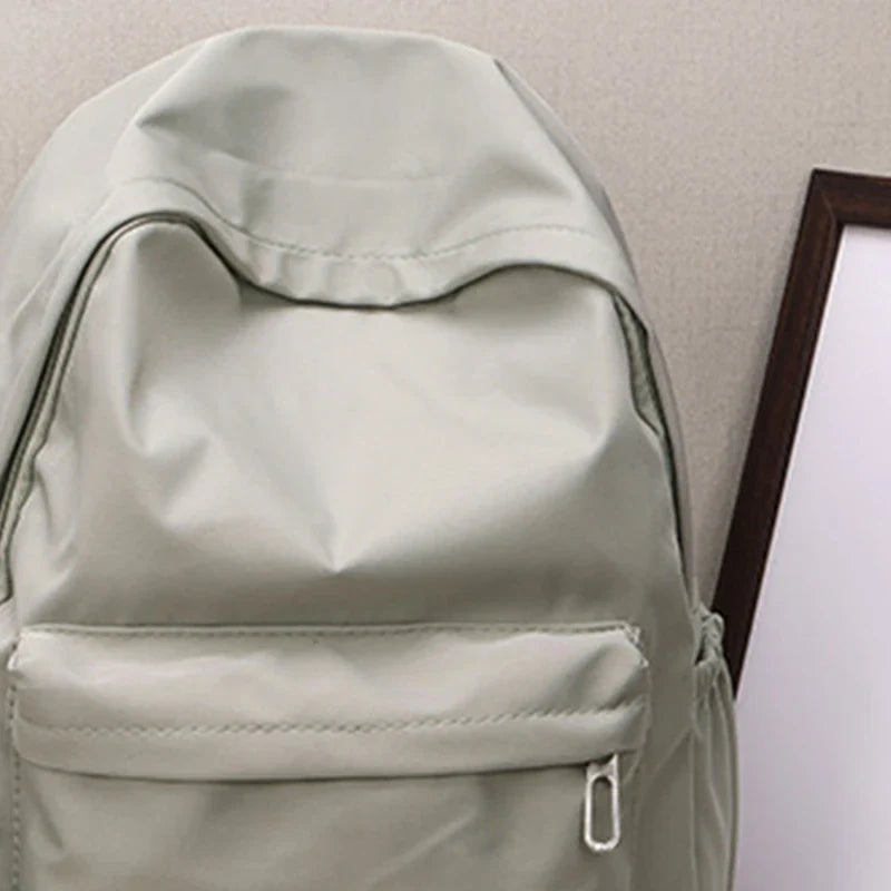 Women’s Waterproof School Backpack | Large Capacity Solid Color Daypack for Teens & Students