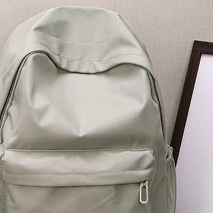 Women’s Waterproof School Backpack | Large Capacity Solid Color Daypack for Teens & Students