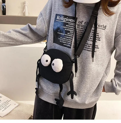 Personalized Canvas Small Shoulder Bag – Trendy Korean Style Crossbody Bag for Young Women Students