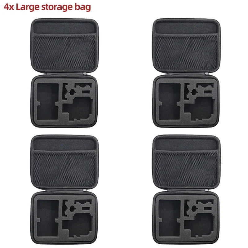 Large Carry Case Storage & Travel Bag for GoPro Hero 13–8, Insta360 X5–X3, DJI Action 5–3, AKASO, SJCAM