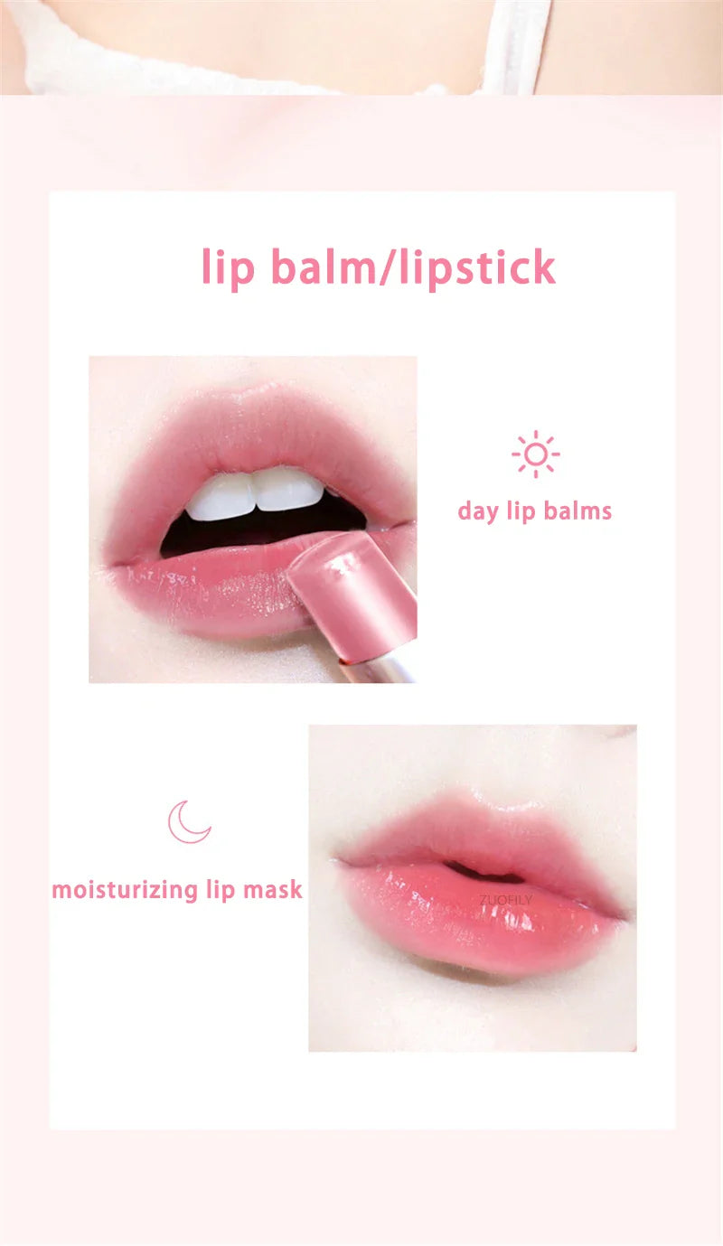 Honey Peach Magic Color Lipstick – Temperature-Change Moisturizing Lip Balm, Nourishing & Long-Lasting Bright Lip Makeup