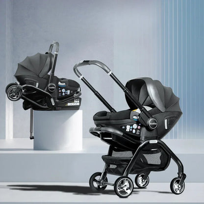 Multi-Functional Newborn Baby Stroller — Portable 4-in-1 Sleeping Basket, Safety Seat & Travel Cart