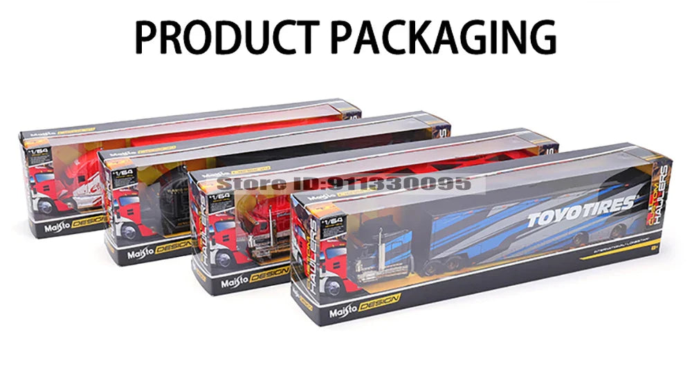 Maisto 1:64 Mack Anthem & LoneStar Trailer Model — Alloy Diecast Transport Simulation Car Collection
