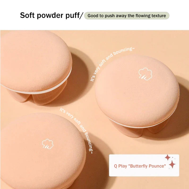 Air Cushion BB Cream with Butterfly Powder Puff – Moisturizing, Whitening, Oil-Control, Waterproof Foundation & Concealer Makeup