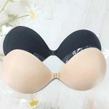 Summer Women's Self-Adhesive Nude Bra: Chest Stickers Lift Up, Strapless & Sexy Silicone Pad