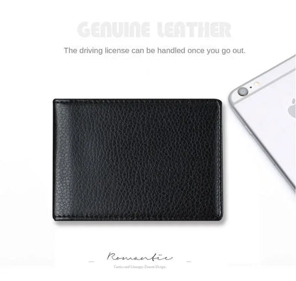 PU Leather Driver License Holder — Car Document Wallet for ID, Pass, Certificate, and Card Storage