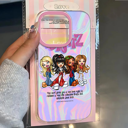 Fashion Bratz Doll Clear Phone Case – Protective Cover for iPhone 7 to 16 Series, Pro Max & SE2020