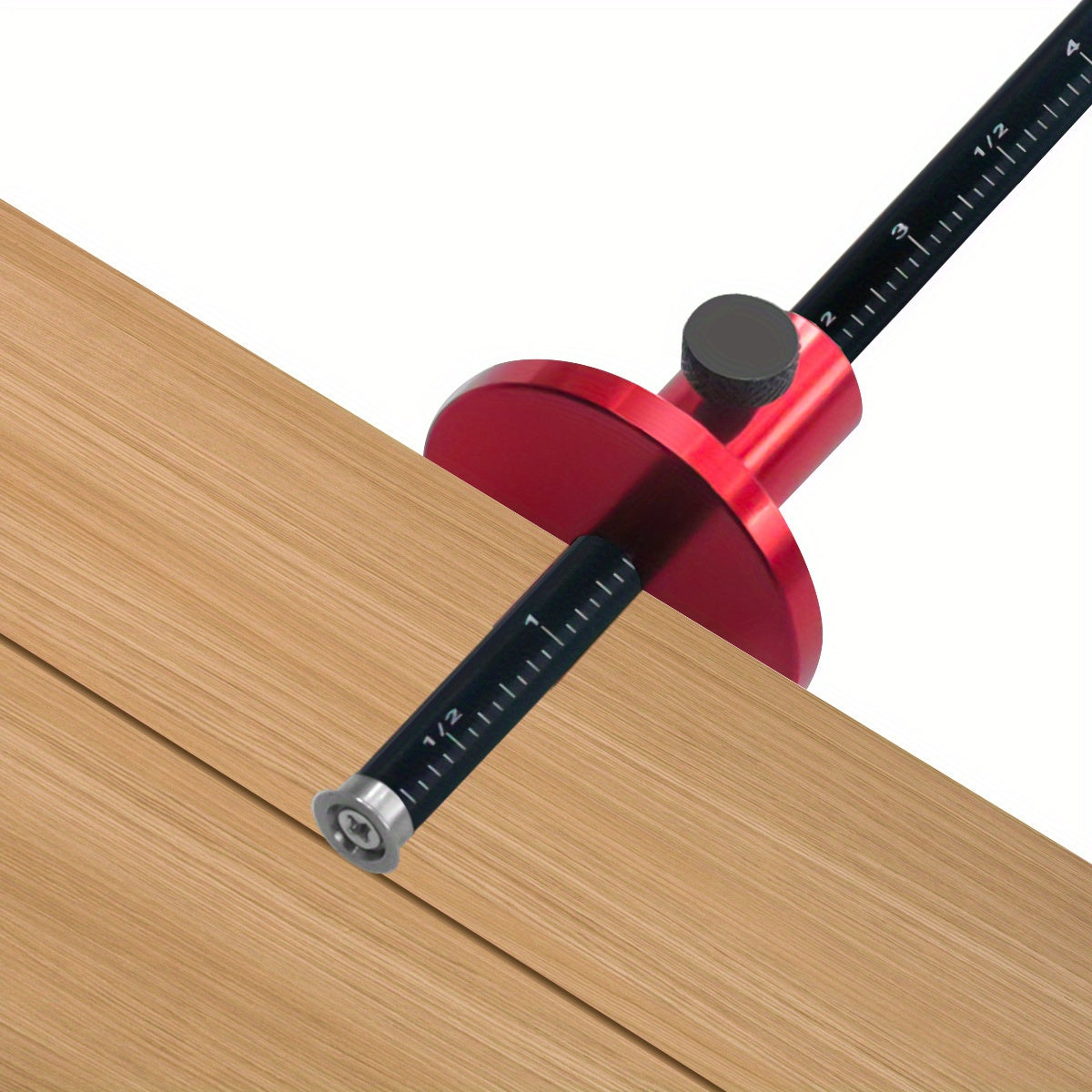 Bearing Wheel Cutter & Marking Gauge – Aluminum Dovetail Jig 1:5 1:8, Inch/MM Ruler for Soft Wood Scribing