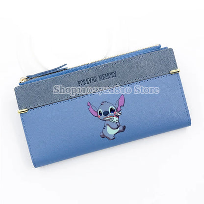 Disney Stitch Wallet for Women – Large Capacity Cartoon Coin Purse & Card Holder Clutch