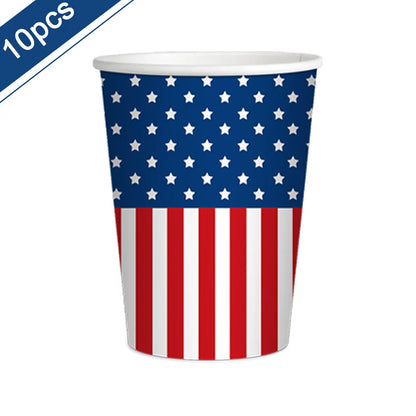 American 4th of July Party Decorations Set – Independence Day Banner, Balloons & Table Supplies for Patriotic USA Theme Celebration