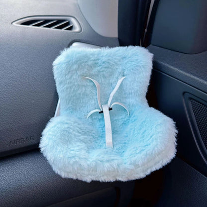 Mini Plush Doll Safety Seat — Kawaii Labubu Idol Kpop Plush Car Air Freshener & Ornament Gift