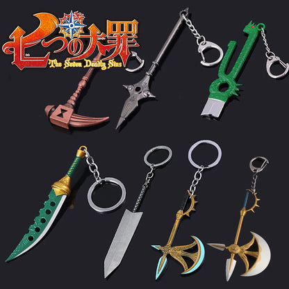 Anime Seven Deadly Sins Escanor Rhitta Keychain – Axe Bottle Opener Pendant Keyring Jewelry Gift for Men & Women