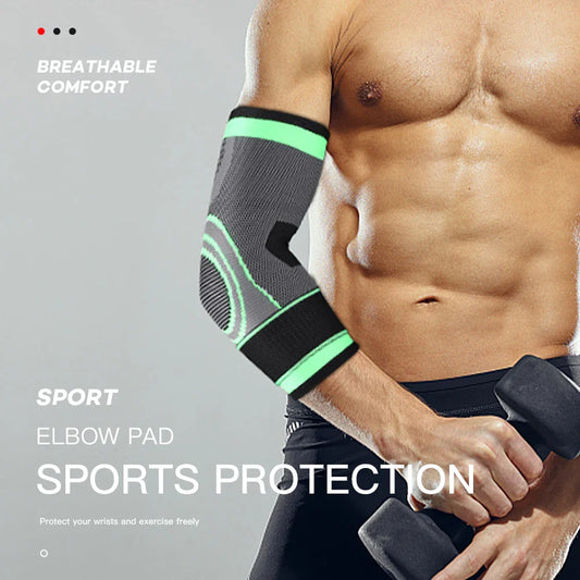 Elastic Elbow Support Sleeve – Nylon Protective Pad for Gym, Sports, Basketball, and Fitness