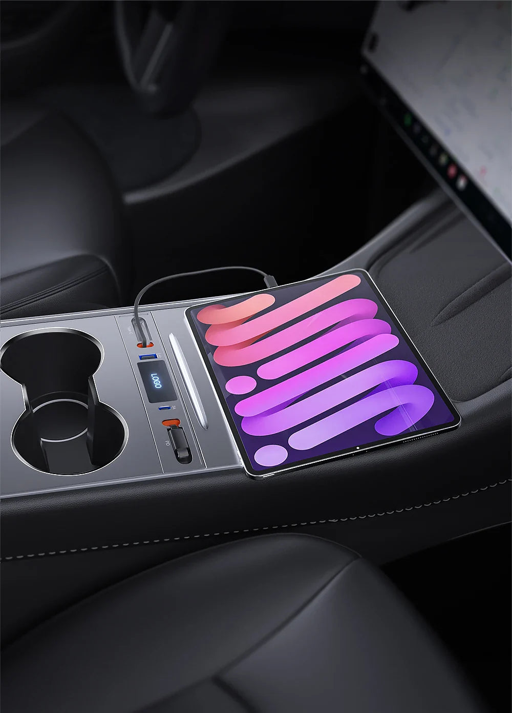 27W Quick Charger USB Hub – Intelligent Docking Station & Splitter for Tesla Model 3 & Model Y