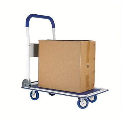 Folding Hand Truck Dolly Cart – 330lbs Capacity, Luggage Trolley with Wheels for Easy Moving