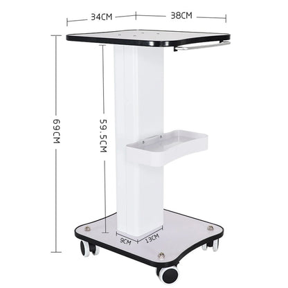 40Kg Salon Rolling Trolley Cart – Spa & Beauty Storage Organizer with Machine Stand, Heavy-Duty Spa Cart