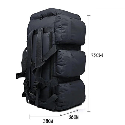 100L Large Travel & Camping Backpack — Men’s Outdoor Hiking, Trekking, Tactical Duffel & Weekend Carry-On Luggage