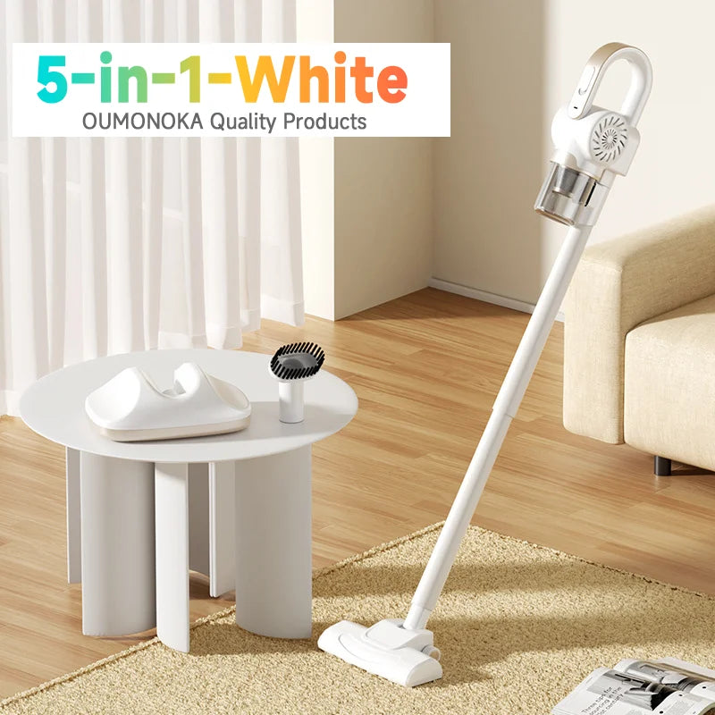 5 in 1 Cordless Handheld Vacuum Cleaner – Rechargeable Wireless Mini Vacuum & Air Gun for Home, Car & Pet Cleaning