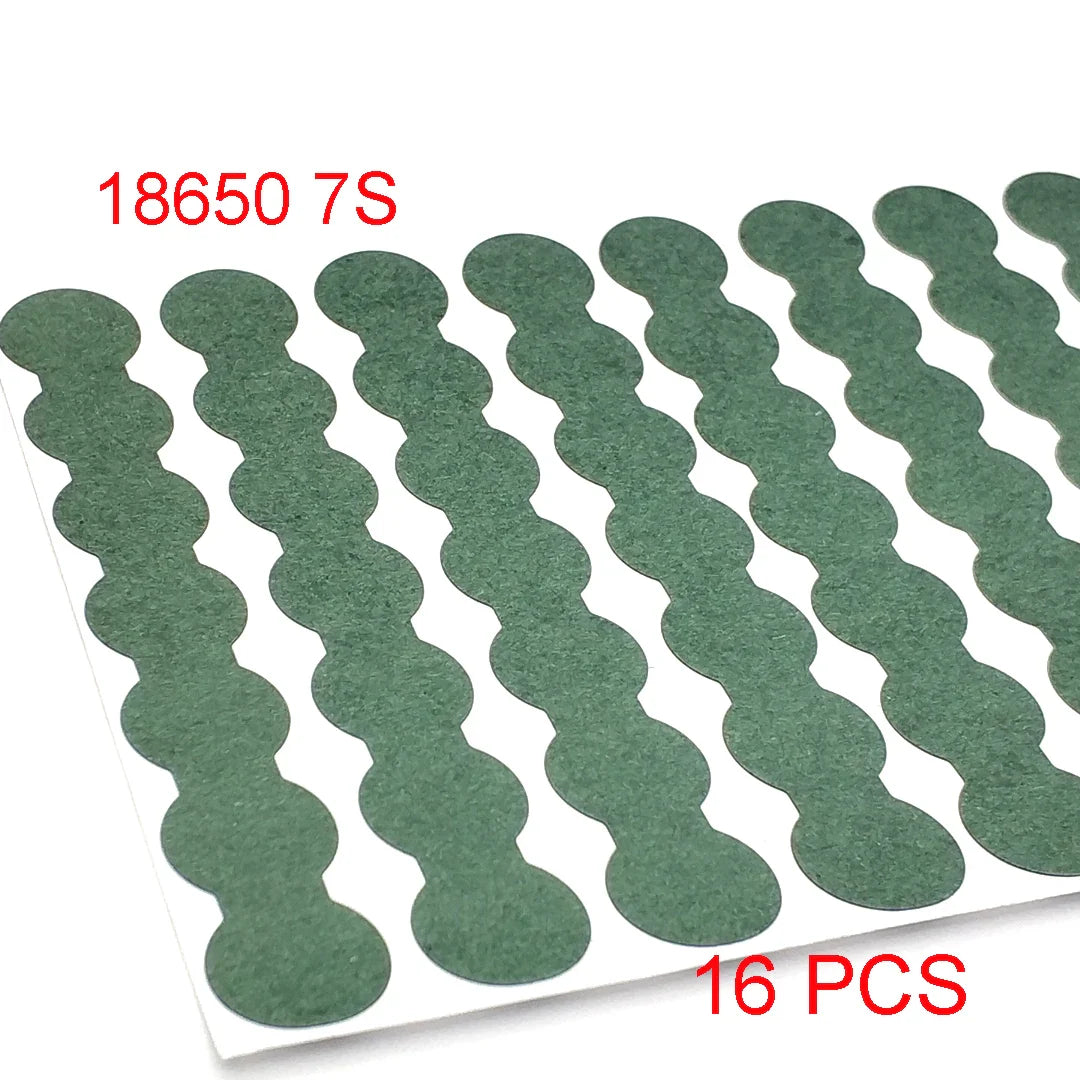 18650/21700/32650 Li-ion Battery Insulation Gasket – Barley Paper Insulating Glue Patch & Electrode Pads for Battery Pack