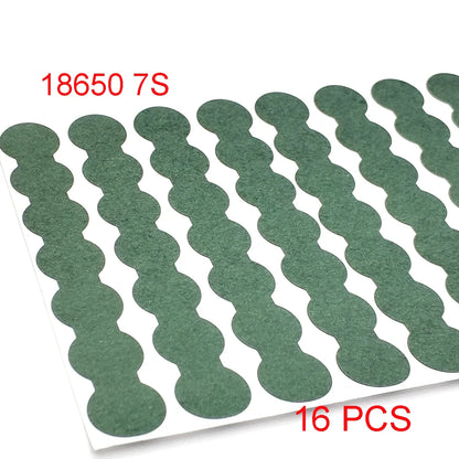18650/21700/32650 Li-ion Battery Insulation Gasket – Barley Paper Insulating Glue Patch & Electrode Pads for Battery Pack