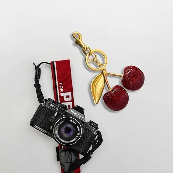 Cute Cherry Keychain Bag Charm – Purse Accessory for Handbags, Women’s Gift