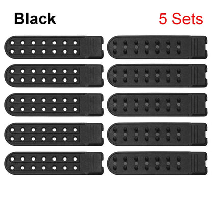 5 Sets Snapback Strap Replacement - 7 Hole Colorful Hat Repair Buckle Clips for Baseball Cap Accessories