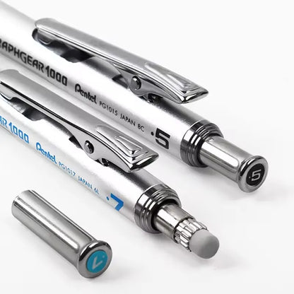 Pentel Graphgear 1000 Mechanical Pencil PG1000 – Low Center of Gravity Precision Drafting Pencil 0.3/0.5/0.7/0.9mm Art & Drawing Tool