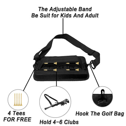 Mini Lightweight Golf Club Bag – Portable Carrier for Golfer with/without Ball Pouch, Driving Range & Training Case