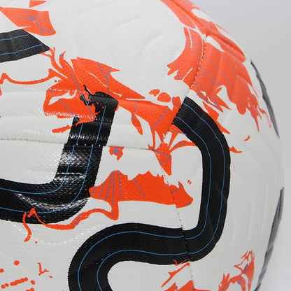 Standard Size 5 Soccer Ball - Machine-Stitched PU Material for Sports League, Outdoor Match & Football Training