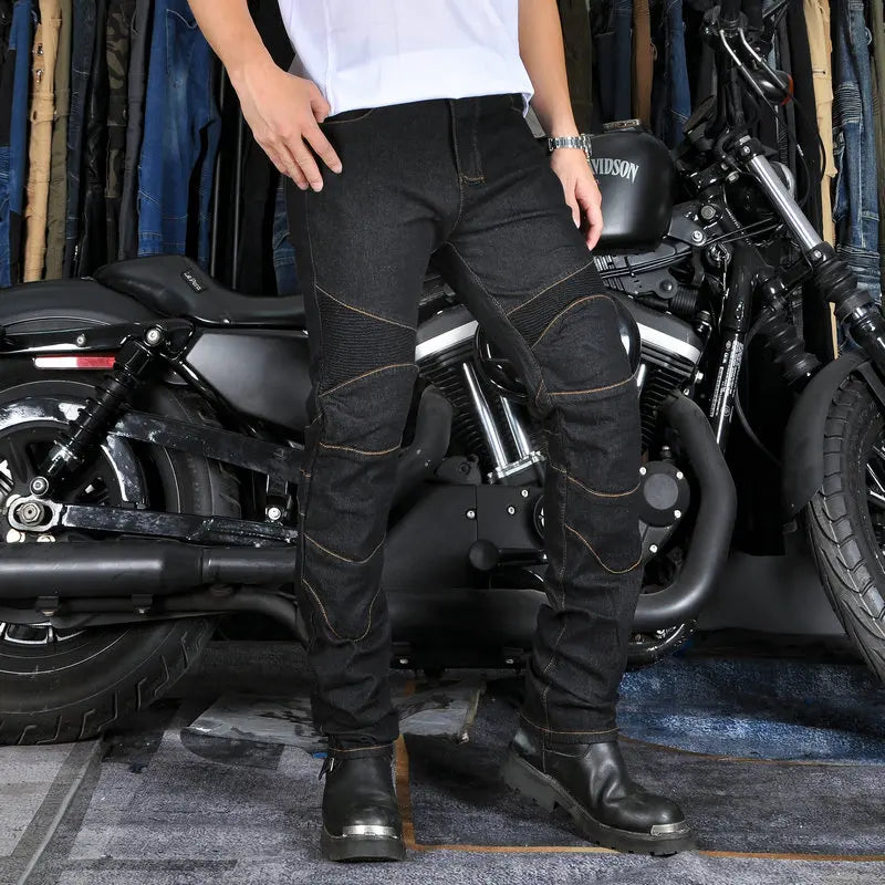 New Anti-Fall Motorcycle Pants: Classic Harley-Davidson Rider Jeans for All Seasons - Racing Pants for Safety and Style